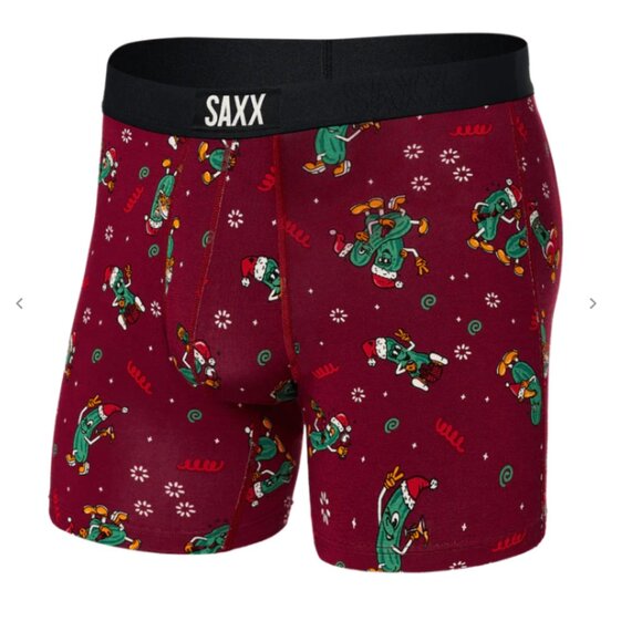 SAXX VIBE Boxer Briefs “Merlot Pickled" - Picture 1 of 4